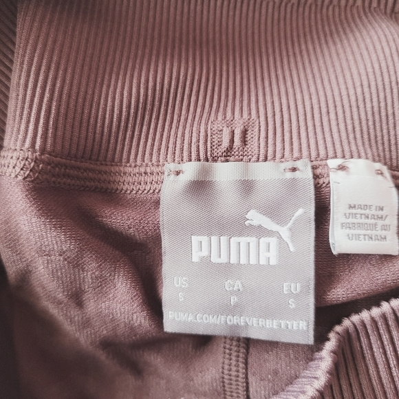 PUMA Women's Mauve Leopard Bike Shorts Size Small - Picture 5 of 8